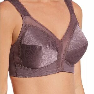 Playtex 18 Hour Wirefree Confort Stap Support Lavender Bra Size 42 C